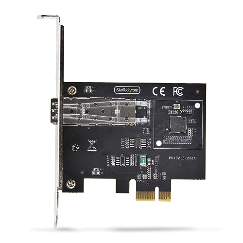 Image of StarTech 1-Port GbE SFP Network Card, 1000BASE Copper /Fiber Optic | 1GbE Controller, Single-Port Gigabit Ethernet NIC, Intel I210-IS, PCIe 2.1x 1, Desktop /Server Backplanes, P011GI-NETWORK-CARD