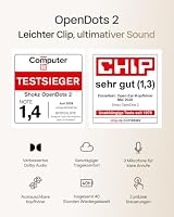 SHOKZ OpenDots 2 Open-Ear Clip-On-Kopfhörer, Clip-On Earbuds, Weiß – Ansicht 2