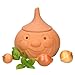 MamboCat - Contenitore per cipolle, con coperchio Per conservare circa 900 g di cipolle - 100% naturale, in vera terracotta