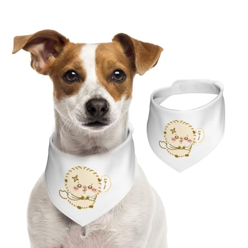 ペットバンダナ ちいかわ ラッコ ペット用唾液タオル 可愛い 犬用 猫用 犬の首輪 簡単脱着式 サイズ調整可能 水洗い可 三角スカーフ ネクタイ 柔らかい かわいい 口拭き 散歩 食事用 ペット用品 小型犬 中型犬 大型犬 アクセサリー 誕生日 プレゼント