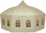 20'x20' Polyester Wedding Party Tent Canopy Shelter 8-Sided Creamy White - Octagonal