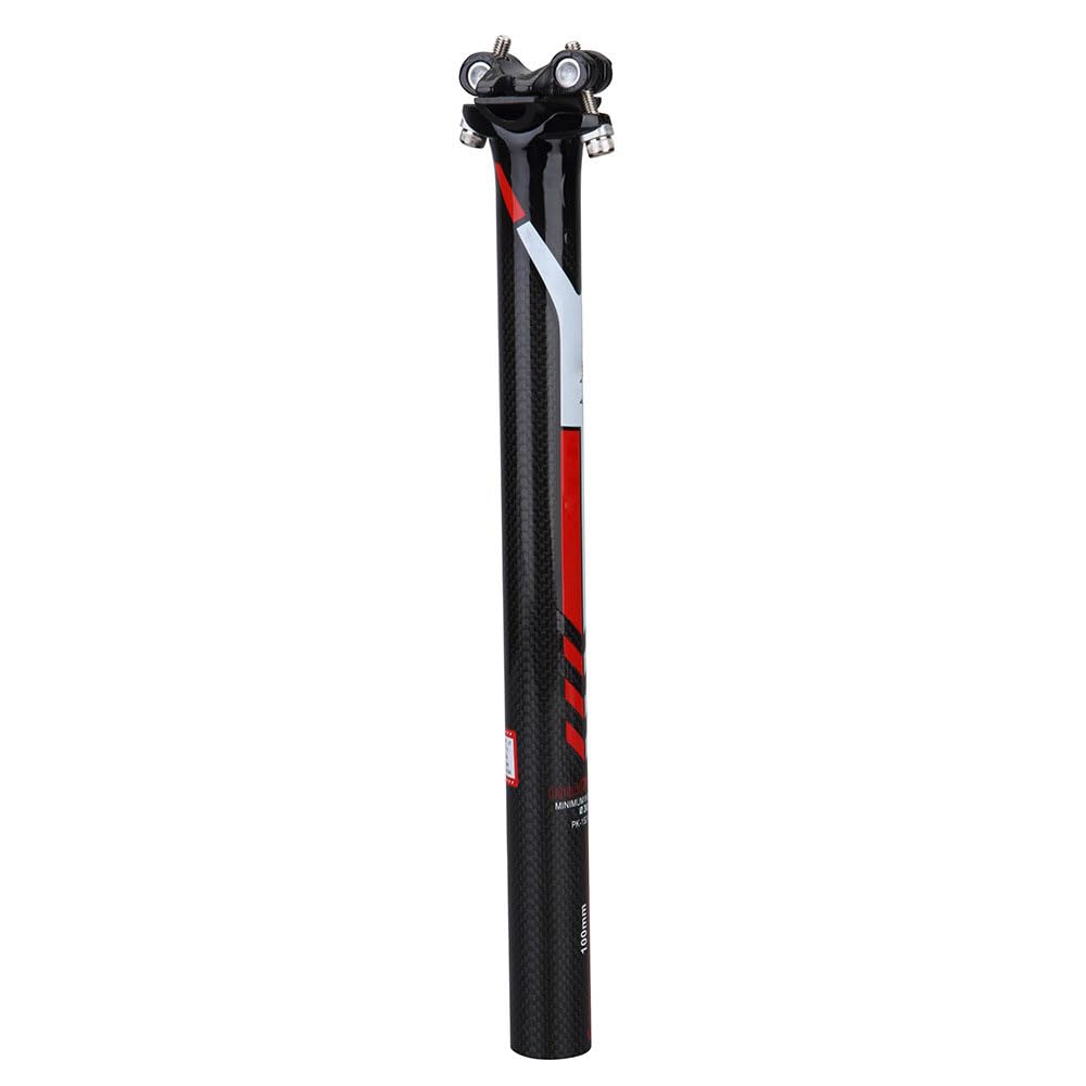 Sztyca podsiodłowa z włókna węglowego do rowerów wyścigowych i górskich, 27,2/30,8/31,6 mm, 350/400 mm, sztyca siodełka MTB