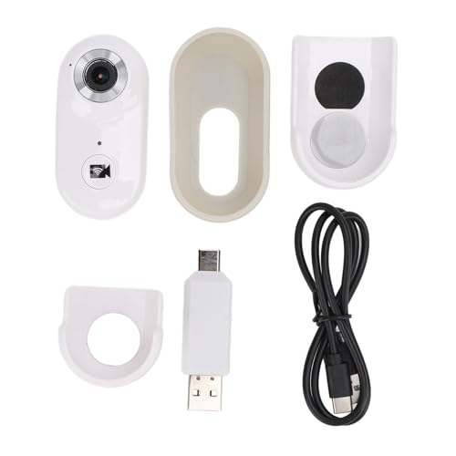 Caméra d'action pour animaux Pilipane WiFi 1080p blanche contre les prises de vue ratées
