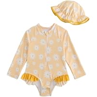 WYTbaby Traje de baño de manga larga para bebé niña, disfraz de