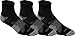 ASICS Quick Lyte Cushion Quarter Sock (Pack of 3), Large, Black