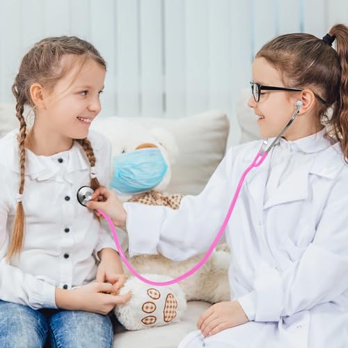 ERDOGLY Kids Stethoscope, Real Working Nursing Stethoscope for Kids, Play Doctor Toy for Toddler, Boys Girls Doctor Nurse Cosplay Costume Accessories, Pink by ERDOGLY - Image 3