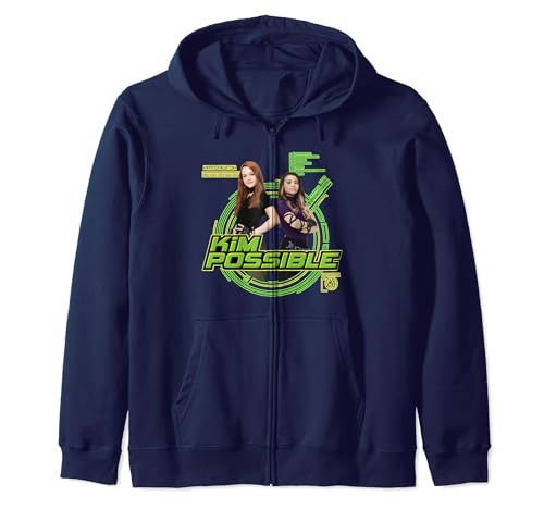 Gilet Disney Kim Possible fille sweat à capuche zippé noir pour enfant