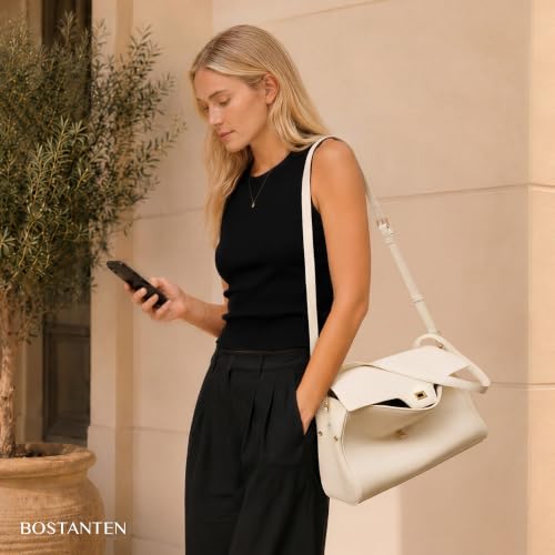 Image of BOSTANTEN Shoulder Bag for Women Vegan Leather Purse and Handbags