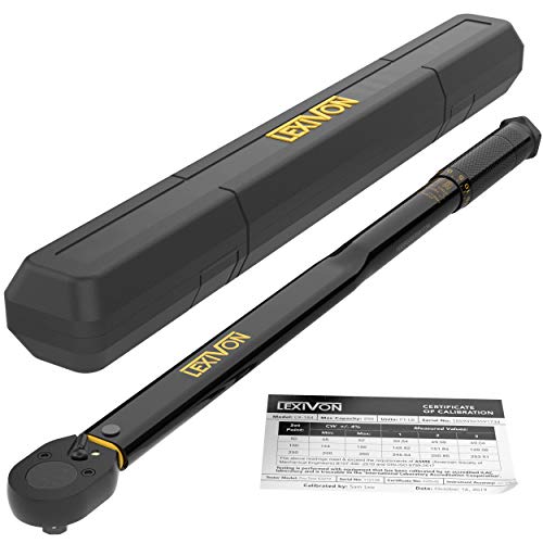 LEXIVON 1/2-Inch Drive Click Torque Wrench 25-250 Ft-Lb/33.9-338.9 Nm (LX-184) by LEXIVON - Used condition - US$69.27