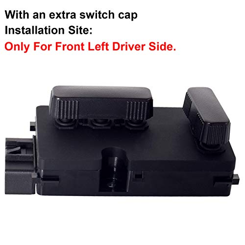 Ferding Power Seat Switch Left Driver Side For 2002-2006 Cadillac Escalade/Esv/Ext, Chevy Avalanche/Silverado 1500/2500 Hd Classic/Suburban/Tahoe, Gmc Yukon/Sierra Hd, 2003-2007 Hummer H2, 12450166 #TOP2