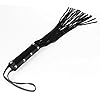 Erotic Fashion ra7729 zweep 50 cm, met zwart leer zweep van spleet velours 19 strengen, 1 stuk (1 x 1 stuks)