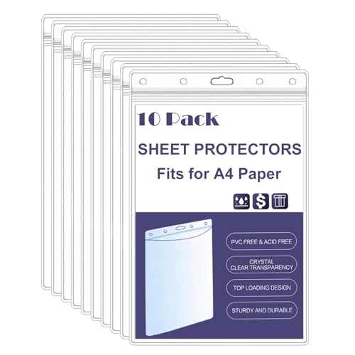 Protectores de página resellables contra polvo y manchas de grasa