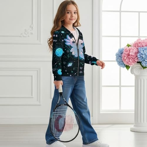 Sweatshirt Hoodies 6-16 Years Full Zip up Hooded Jackets with Pockets Warm Fall Winter Clothes School Outfits4