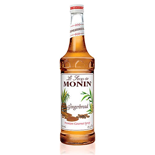 Monin - Gingerbread Syrup, Hint of Nutmeg and Cinnamon, Natural Flavors, Great for Lattes, Mochas, Sodas, and Cocktails, Non-GMO, Gluten-Free (750 ml)