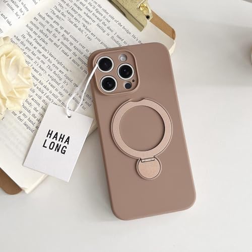 DDBE iPhone 15用ケース シリコン MagSafe対応 リング付き スタンド付き シンプル いphone15 スマホケース カメラ保護 あいふおん15 カバー マグネット搭載 ワイヤレス充電対応 耐衝撃 可愛い おしゃれ 韓国