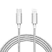 Apple MFi Certified USB C to Lightning Cable Made for iPhone X/XS/XR/XS Max / 8/8 Plus, Supports Power Delivery (for Use with Type C Chargers) 4FT (Silver)
