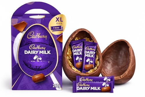 Cadbury Dairy Milk Chocolate Extra Large Easter Egg With 2 Classic Dairy Milk Bar Perfect For Easter Egg Hunt Great Gift For Kids & Adults