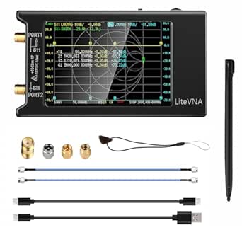 Amazon.co.jp: LiteVNA-64 VNAアナライザー 50KHz-6.3GHz ポータブルベクトルネットワークアナライザー ...