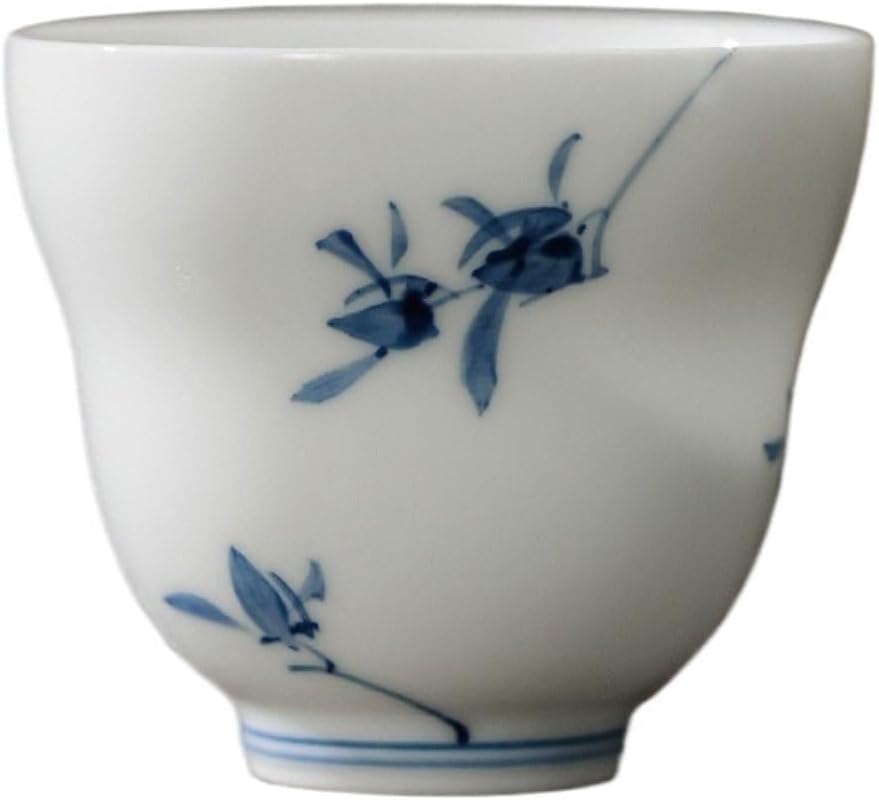 GSOUL Kungfu Tea cup Tea Set Bowl Hand-painted Phalaenopsis Master Cup Home Office Ceramic Single Kung Fu Personal Small Tea Cups