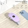 Portable Cordless Heating Pad, Heating Pad, Electric Waist Belt Device, 3-Speed Vibration &3-Speed Heat Levels, Portable Electric Fast Heating Belly Wrap Belt for Women and Girl (Light Purple)