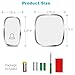 Anko Wireless Doorbell, Plug and Play Waterproof Door Bell Kit; 1000 Feet Operating Range; 36 Chimes Quality Sound; 4 Levels Adjustable Volume, Led Flash Indicator