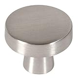 10 Pack - Cosmas 5234SN Satin Nickel Contemporary Round Cabinet Knob Diameter 1-1/4