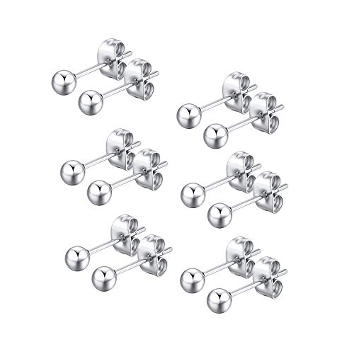 Boucles d'oreilles hypoallergéniques en acier inoxydable anti-irritation