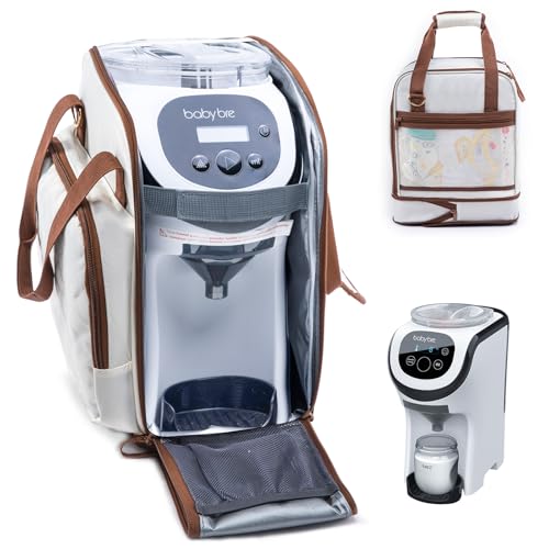 Image of SFYBYHEART Carrying Case Compatible with Baby Brezza Formula Pro Mini Baby Formula Mixer Machine Carrying Bag - Baby Formula Mixer Travel Bag with Pockets for Baby Essential, Pumps, Baby Bottles