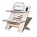 Produktbild Standsome Double Crafted  Höhenverstellbarer Schreibtischaufsatz mit zwei Ebenen, ergonomisches Stehpult, nachhaltiger Sitz Steh Arbeitsplatz aus Holz