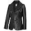 Surrey - Black Leather Blazer Jacket Women