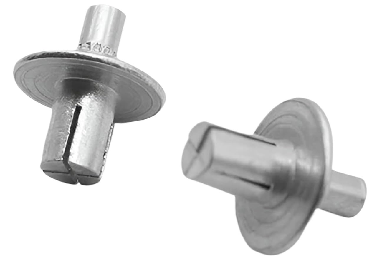 Half Round Rivets Rivet Fasteners for Metal Fastening Hardware for Projects Hammer-in Rivets, Aluminum Fasteners, Drive Rivets 5x7mm Half Round Head Knock Type for Fastening Expansion Rivet Kits