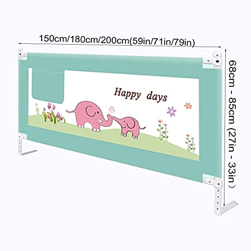Barrière de lit bébé incassable à levage vertical rétractable pour enfant