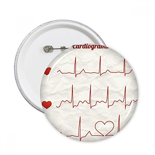 Broche électrocardiogramme pour personnaliser une blouse ou une veste