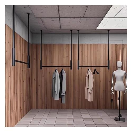 Portant vêtement industriel de plafond pour libérer l'espace des petits dressings