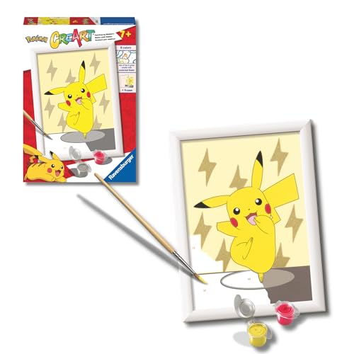 Ravensburger - CreArt Pokémon: Pikachu, Kit dipingere bambini 7+ anni
