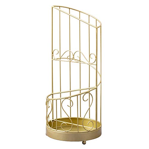 Support de rangement creux pour parapluies avec bac anti-goutte pour un sol sec