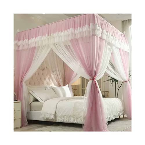 Rideau de lit double maille style 2 pour ambiance chambre romantique - 2