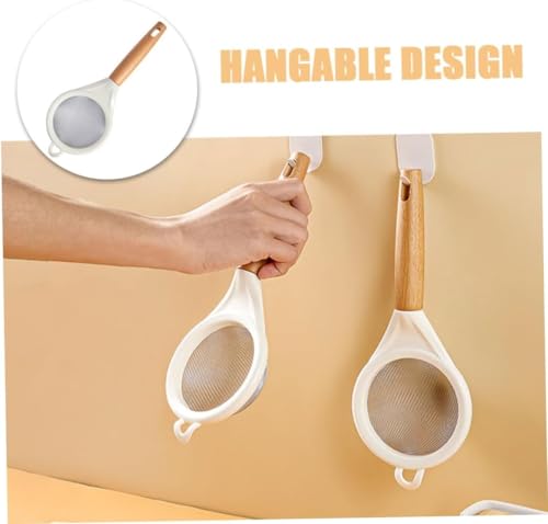 Image of PERMAFROST Small Fine Mesh Tea Strainer (Pack of 2) - Stainless Steel Double Mesh Chai Chalni for Tea, Juice, Milk & Flour | Kitchen Channi for Chai Patti, Cocktail, Ghee & Powder Sifting