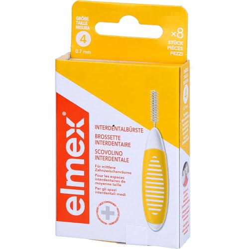 Elmex Interdentalbürsten gelb ISO Größe 4 0,7 mm, 8 St. Interdentalbürsten – Ansicht 2