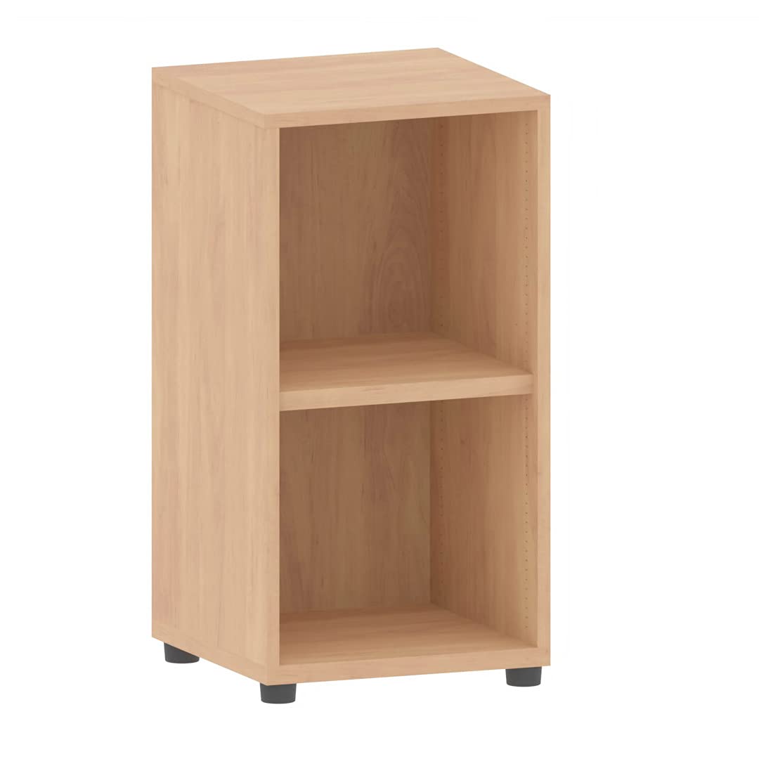 Eigentlich Aktenregal Büroregal 2 Fächer, 40x40x77,5cm, Ahorn