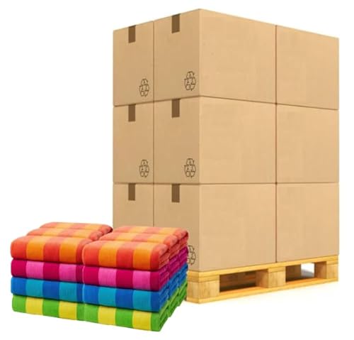 Kaufman Soft Oversized Beach Towels 30x60 Velour Stripe 480 Pack