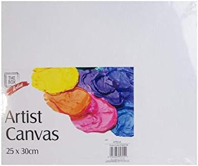 Artist Canvas Panel - 25cm x 30cm (1 Pc.) - Sturdy Construction, Suitable for Oil and Acrylic Paint - Perfect for Creating Masterpieces, Black-style