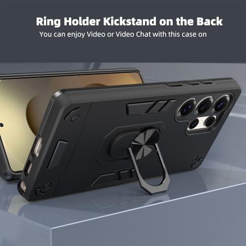 Image of NDCOM for Samsung S25 Ultra Back Cover | Premium S25 Ultra Case for Maximum Protection | Sleek Design Samsung S25 Ultra Back Cover | Ring Holder Case