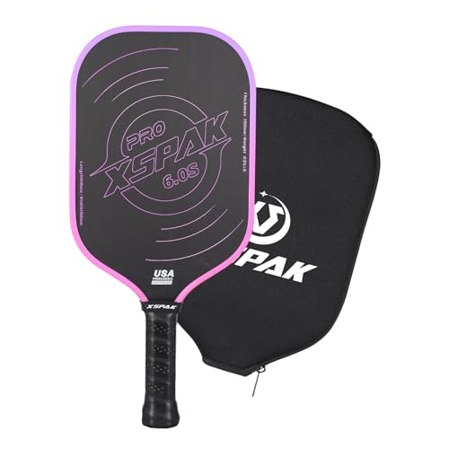 Image of XS XSPAK Carbon Fiber Pickleball Paddle - Tournament Edition - World Champion Surface Technology Options Pickleball Racket - USAPA Polypropylene Honeycomb Paddle with Cushion Comfort Grip