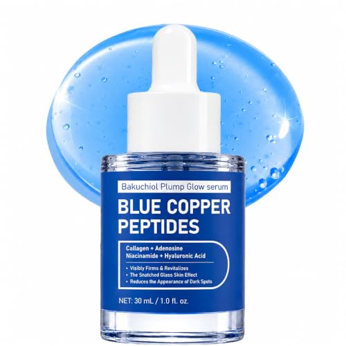 Copper Peptides Serum for Face, GHK-Cu, Bakuchiol & Hyaluronic Ac...