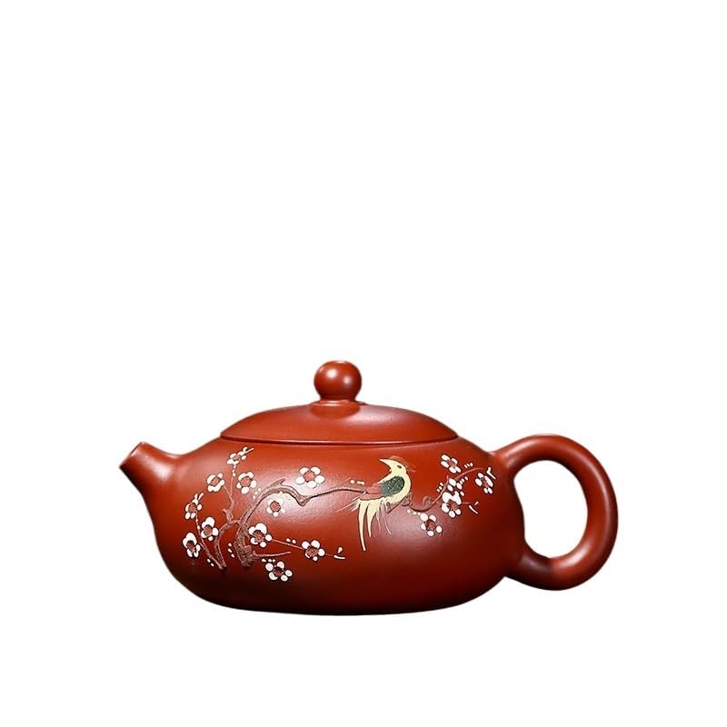 Czajnik do herbaty 200 ml czajniczek z fioletowej gliny ręcznie robiony czajnik elektryczny zestaw do herbaty Zisha wielofunkcyjny ceramiczny czajniczek do herbaty, mleka, kawy, biurowego dzbanka do