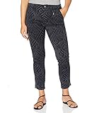  MAC Jeans Damen Rich Cargo Cotton Straight Jeans, Blau (Dark Blue 198v), 38W / 28L