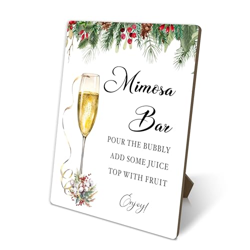 Christmas Mimosa Bar Sign, Mimosa Bar Decor For...