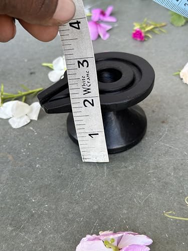 Image of Shivam VASTU AKAL 1.5 inch Original Narmadeshwar Narmada Shivling with 3 inch Narmada Stone Yoni Base Jaladhari (Mahamratunjay Shivling, Black Damtu Jaladhari)