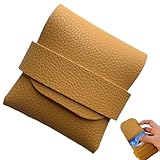 Portable Privacy Pouch - Travel Condom Box, PU Leather Case | Discreet Storage Wallet, Compact Protective Holder for 3-4 Pieces with Secure Flap for Personal Safety on Trips Purse Pockets or Drawers